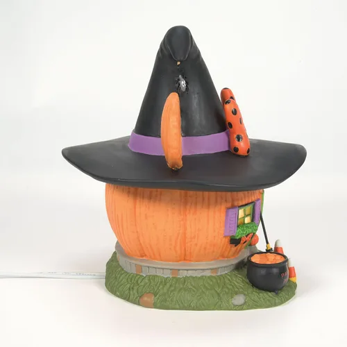 Miniatura 6 de Department 56 Disney Village Halloween Minnie Mouse Pumpkintown House - Edificio iluminado, 7.76 pulgadas, multicolor