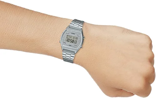 Miniatura 6 de Casio B640WDG-7DF Reloj unisex de cuarzo plateado de acero inoxidable