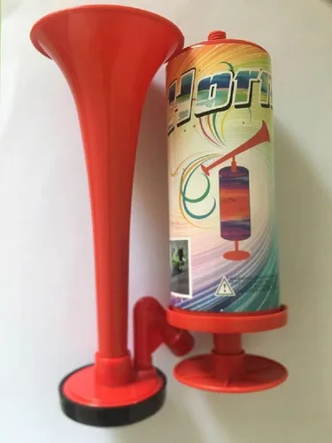 Miniatura 3 de Gran bocina de aire de mano de fútbol bomba de empuje de mano para fiesta, fanáticos líderes de animadora, cuerno de barco, trompeta de advertencia