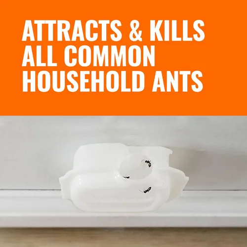 Miniatura 8 de TERRO cebos líquidos para hormigas en interiores con tiras adhesivas para cebado discreto - Trampa de hormigas TERRO y estación de cebo - 4