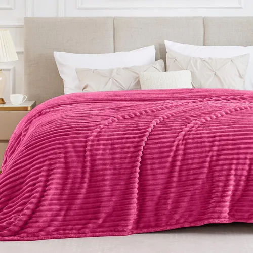 Miniatura 57 de BEDELITE Manta de forro polar para sofá, 10.58 oz/m², suave y cálida, manta acuática esponjosa, manta decorativa y de regalo para mujeres, hombres