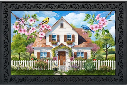 Miniatura 8 de Briarwood Lane Felpudo de primavera con mariposas a cuadros