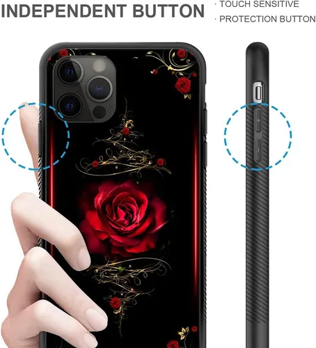 Miniatura 4 de ZHEGAILIAN Funda compatible con iPhone 11 Pro Max, diseño de patrón de policarbonato duro, funda protectora de TPU suave antideslizante para iPhone