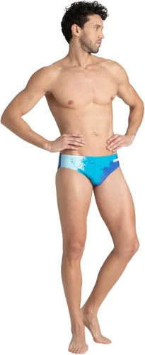Miniatura 4 de Arena Men's Team Color Print 3-inch Brief Athletic Training Swimsuit Bathing Suit