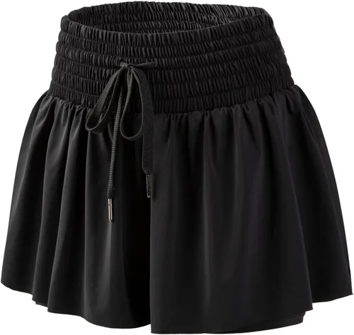Miniatura 136 de Blaosn Pantalones cortos atléticos fluidos para mujer, gimnasio, yoga, entrenamiento, correr, pantalones cortos de tenis, falda falda linda, ropa