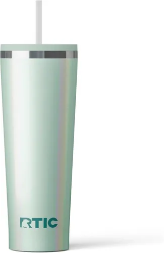 Miniatura 27 de RTIC Vaso Térmico Diario de 20 onzas de Acero Inoxidable Portátil con Aislamiento, Taza de Café de Viaje con Pajita, Forro de Cerámica, Tapa