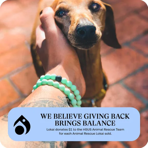 Miniatura 5 de Lokai Silicone Beaded Bracelet for Animal Rescue Cause - Silicone Jewelry Fashion Bracelet Slides-On for Comfortable Fit for Men, Women & Kids