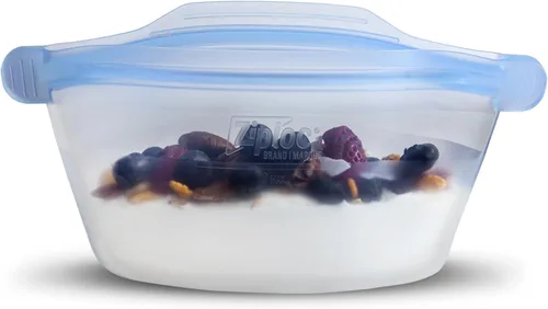 Miniatura 17 de Ziploc Endurables - Recipientes de silicona para almacenamiento de alimentos, aptos para microondas y ecológicos, recipiente pequeño, 2