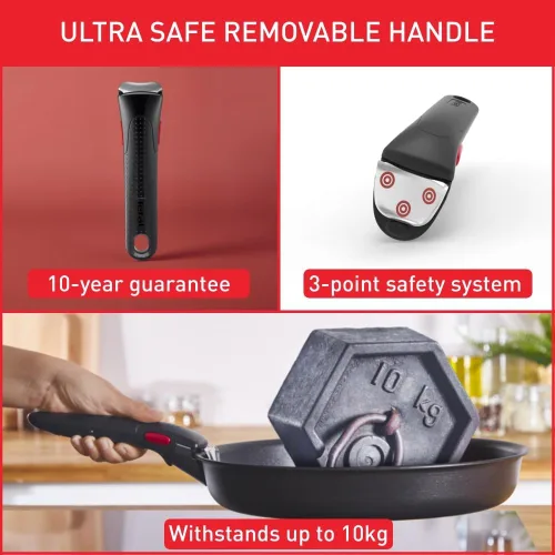 Miniatura 3 de Tefal Ingenio Daily Chef ON L7619402 - Juego de 20 sartenes antiadherentes, 22, 24, 26 y 11.0 in, cacerolas de 16, 18 y 7.9 in, tapas herméticas