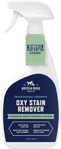 Rocco & Roxie Supply Co. Oxy - Removedor de manchas - Spray limpiador de alfombras alimentado por oxígeno, limpiador de manchas para tapicería,