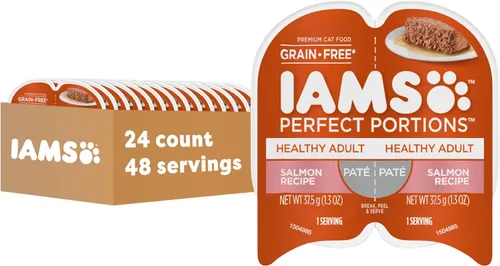 Miniatura 14 de IAMS porciones perfectas - cortes en salsas y patés, alimentos húmedos para gatos adultos sin granos (24 paquetes dobles)., Pate