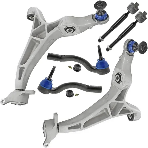 Miniatura 156 de Detroit Axle - Kit de brazos de control de extremo delantero 4WD para Ford 04-08 F-150, 06-08 Lincoln Mark LT, 4 extremos de barra de acoplamiento