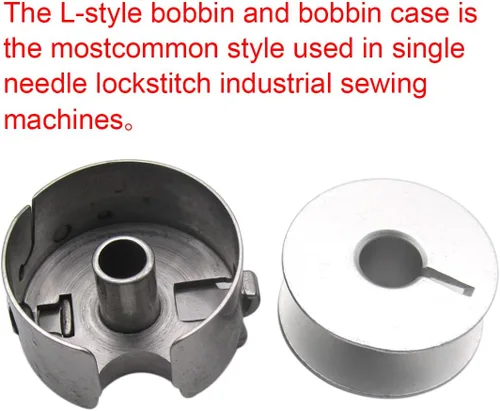Miniatura 2 de ckpsms Marca: 5 fundas de bobina estilo L y 20 bobinas de aluminio estilo L compatibles con/reemplazo para JUKI Brand CONSEW Brand Singer
