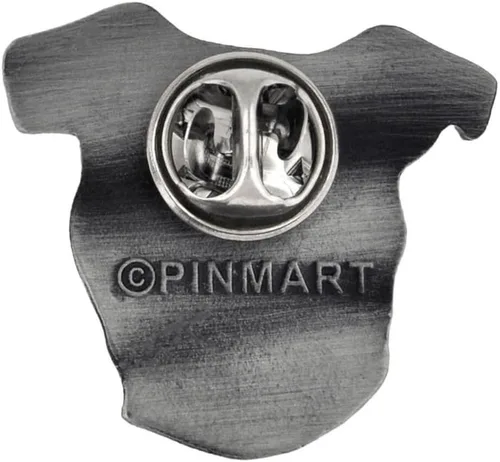 Miniatura 3 de PinMart Pin de solapa plateado para amantes de los perros de raza de perro