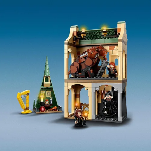 Miniatura 5 de LEGO Harry Potter Hogwarts: Fluffy Encounter 76387 Kit de construcción; juego de Hogwarts para perros de 3 cabezas; juguete genial y coleccionable