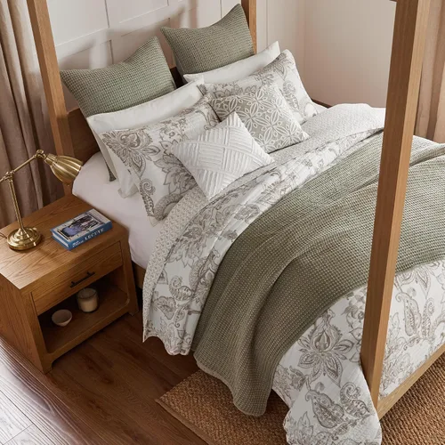 Miniatura 155 de Levtex Home Mills Waffle - Juego de colcha King (122 x 106 pulgadas) con 2 fundas de almohada (36 x 20 pulgadas) - Rubor - Juego de colcha de Blush
