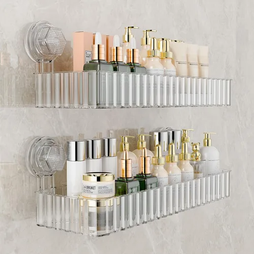 Miniatura 11 de Organizador de ducha esquinero con ventosa para baño, decoración del hogar y cocina, sin capacidad de perforación, estantes de ducha extraíbles