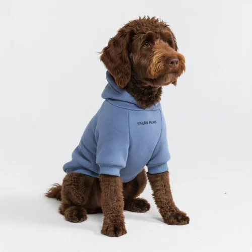 Miniatura 53 de Spark Paws Sudadera con capucha para perro, suéter de primera calidad para perros pequeños, medianos y grandes Trajes cálidos para bulldogs