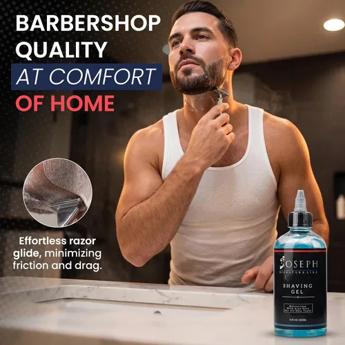 Miniatura 3 de Gel de afeitado transparente con aloe vera, gel de afeitar transparente para hombres, deslizamiento suave, fórmula hidratante y refrescante, sin