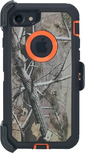 Miniatura 7 de Hand-e Funda con clip para cinturón para iPhone SE 3ª y 2ª generación 2022-2020 / iPhone 8 / iPhone 7 (4.7") Funda protectora 2 en 1 con protector