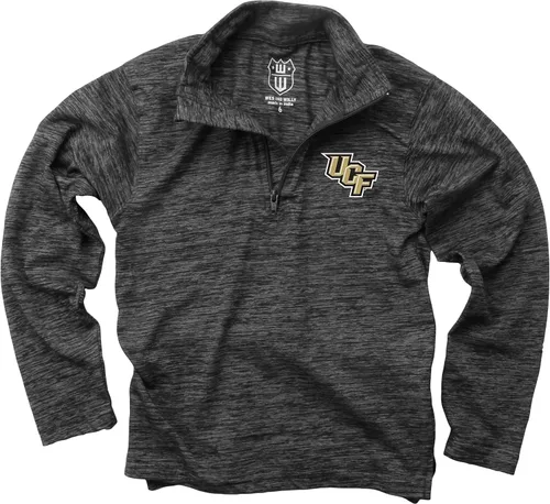 Miniatura 33 de Wes and Willy Camiseta de manga larga con cremallera de 1/4 para niños, para fanáticos de los deportes universitarios, de hilo nublado