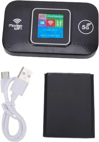 Miniatura 7 de VBESTLIFE Enrutador WiFi móvil 4G LTE con ranura para tarjeta SIM, dispositivo de punto de acceso portátil de viaje de 300 Mbps, módem de Internet