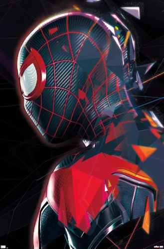Miniatura 9 de Trends International Marvel's Spider-Man: Miles Morales - Póster de pared de perfil, 22.37 x 34.00 pulgadas, versión enmarcada en blanco