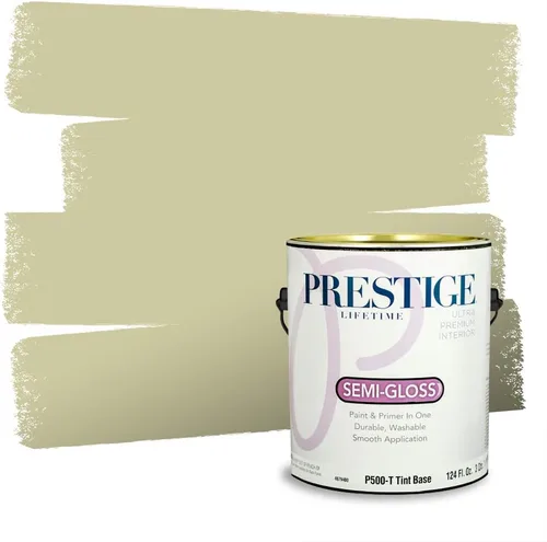 Miniatura 175 de Prestige Paints - Pintura exterior e imprimación en uno, 1 galón, plano, compatibilidad comparable con el color menta «Whipped Mint» de Behr