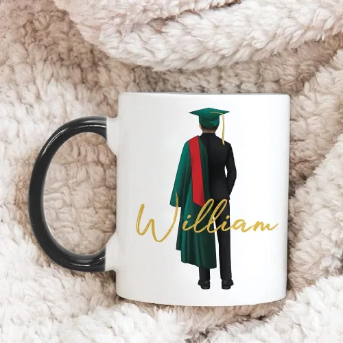 Miniatura 6 de Taza de graduación personalizada, información nutricional para graduados, clase de 2024, regalo de graduación para hombres y hombres, escuela