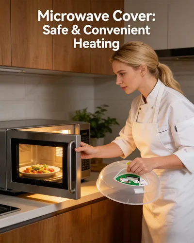 Miniatura 7 de Cubierta para salpicaduras de microondas, cubierta de microondas para alimentos, cubierta grande para placa de microondas con rejillas