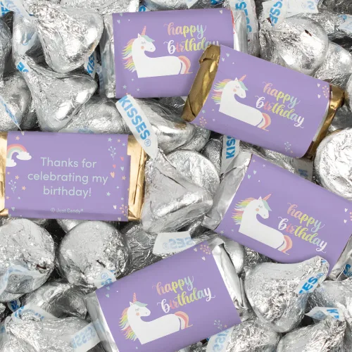116 piezas de unicornio para niños, regalos de fiesta de cumpleaños envueltos en miniatura y besos (1.50 libras)