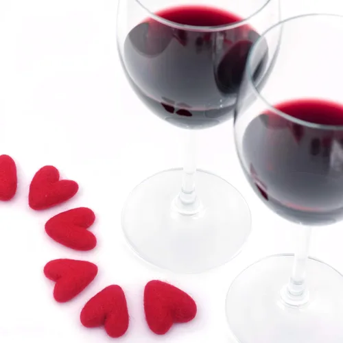 Miniatura 6 de Glaciart One Corazones de fieltro rojo – 1.5 pulgadas (10 piezas) – Fieltro de aguja – Fieltro de aguja y aceites esenciales listos – Hecho a mano