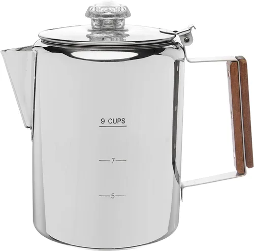Miniatura 6 de COLETTI Cafetera percoladora Bozeman — SIN aluminio ni plástico [6 tazas]