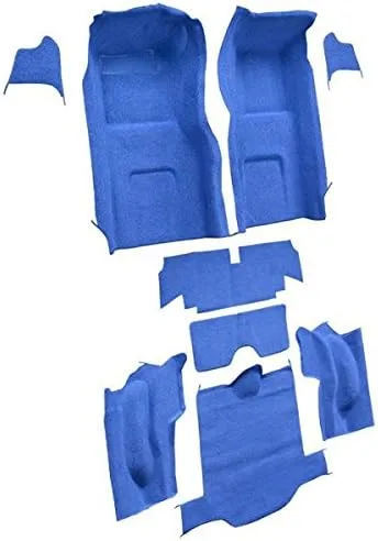Miniatura 2 de ACC Alfombra de marca compatible con Chevrolet Corvette, Coupe 1966, kit completo (580-azul medianoche 80/20 Loop)