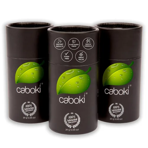 Caboki Fibras capilares para adelgazar el cabello, cobertura natural de puntos calvos a base de plantas para hombres y mujeres, cuero cabelludo de