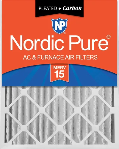 Miniatura 39 de Nordic Pure 12 x 24 x 4 (tamaño real: 11 1/2 x 23 3/8 x 3 5/8) de carbono puro plisado para reducción de olores Merv 8, filtro para horno, 1 paquete