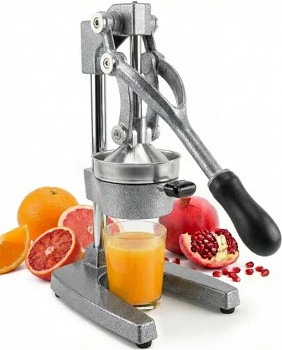 Eurolux Exprimidor de cítricos de hierro fundido | Prensa manual extra grande de grado comercial | Exprimidor de sobremesa resistente para jugo de