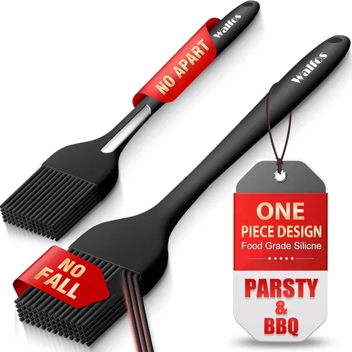 Miniatura 16 de Walfos Juego de 5 cepillos de silicona para repostería, resistentes al calor, perfectos para hornear, parrilla de barbacoa, cocina de cocina, núcleo