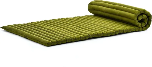 Miniatura 4 de Leewadee - Colchón de suelo plegable - Futón japonés enrollable - Alfombra de tatami de triple pliegue - Cama de piso para invitados - Colchón