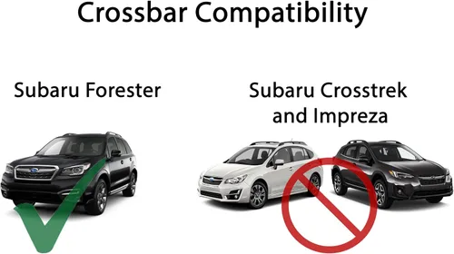 Miniatura 3 de Barras cruzadas aéreas para portaequipaje de techo para Subaru Forester 2014-2015-2016-2017.
