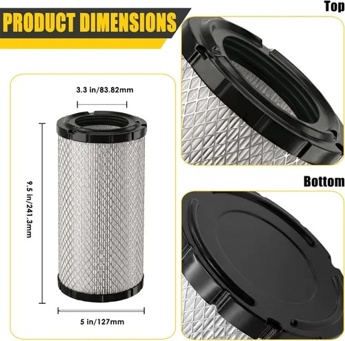 Miniatura 2 de 715900394 Reemplazo del filtro de aire del motor para Can-Am Defender Traxter HD5 HD8 HD7 HD9 HD10 Maverick Sport/Trail 1000 700 800 800R Commander
