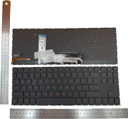 Miniatura 2 de Teclado retroiluminado rojo para portátil HP OMEN 15 2020 15-EN 15-EK 16-B 16-C 15-EN0010CA 15-EK0019NR 15-EN 15-EN0013DX 15-EN0023DX TPN-Q238