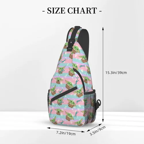 Miniatura 5 de Bolso bandolera para hombres y mujeres, mochila cruzada de dibujos animados de anime con llavero multiusos bolsa cruzada en el pecho