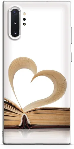 Miniatura 16 de Inspired Cases - Compatible con iPhone XR - Funda protectora con textura 3D para Apple iPhone XR - Página de corazón - Amante de los libros