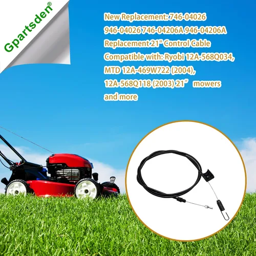 Miniatura 4 de 746-04026 946-04026A Cable de control para MTD Cub Cadet Troy-Bilt Bolens cortacésped 746-1146 290-925