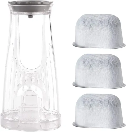 El kit de inicio de piezas de repuesto incluye soporte de filtro de depósito lateral y 3 cartuchos de filtro de agua, compatible con cafetera Keurig