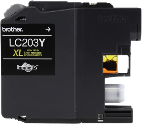 Miniatura 2 de Brother Printer LC203Y - Cartucho de tinta de alto rendimiento, amarillo, 550 páginas, 1 unidad (paquete de 1)