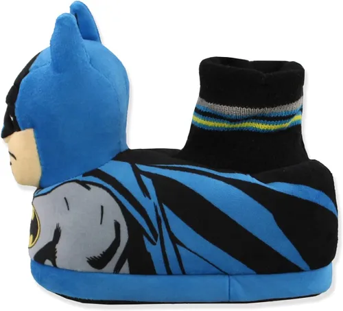 Miniatura 6 de DC Comics Batman - Pantuflas de felpa 3D para niños pequeños, Azul