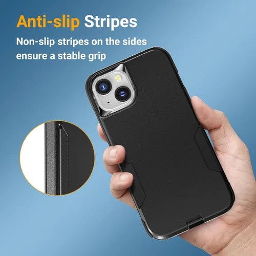 Miniatura 8 de jaroco Funda para iPhone 13 y Funda para iPhone 14 y Funda para iPhone 15 [Protección de Servicio Pesado][Protección contra Caídas de Grado