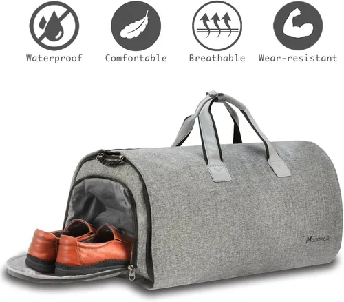Miniatura 4 de Modoker - Bolsa convertible para ropa con correa para el hombro, unisex, bolsa viaje 2 en 1